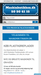 Mobile Screenshot of maskinbutikken.dk