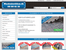 Tablet Screenshot of maskinbutikken.dk